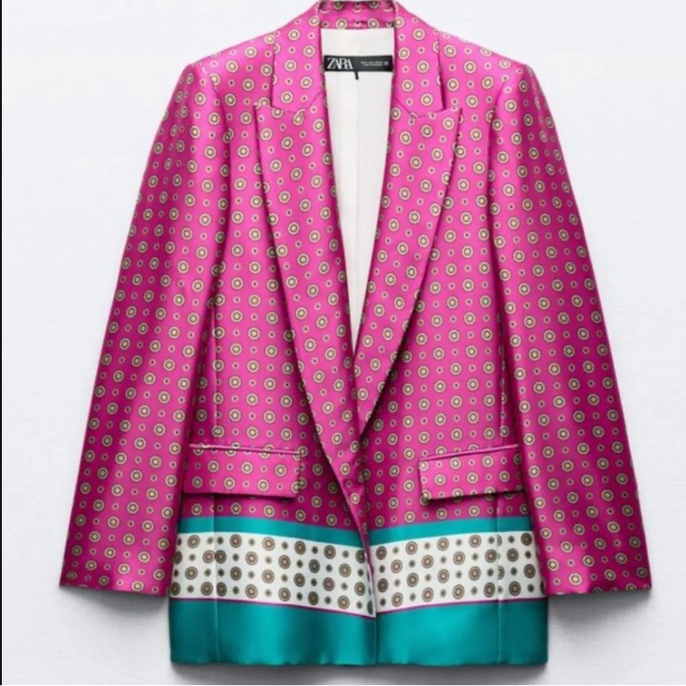 Zara Satin Blazer - Picture 3 of 5